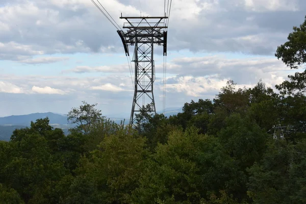 Gatlinburg Oct Tramway Aérien Vers Ober Gatlinburg Depuis Centre Ville — Photo