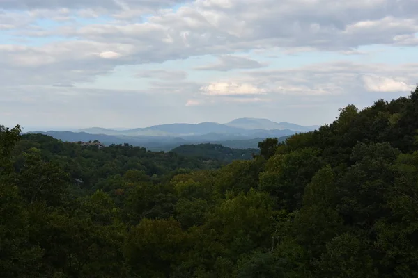 Uitzicht Smoky Mountains Vanuit Gatlinburg Tennessee — Stockfoto