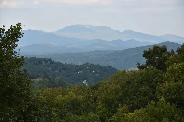 Uitzicht Smoky Mountains Vanuit Gatlinburg Tennessee — Stockfoto