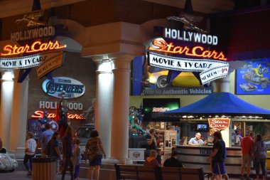 GATLINBURG, TN - OCT 3: Tennessee, Gatlinburg şehir merkezi, 3 Ekim 2016.