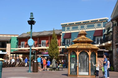 PIGEON Forge, TN-OCT 3: 3 Ekim 2016 'da görüldüğü gibi Tennessee, Pigeon Forge' daki Ada.