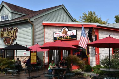 PIGEON Forge, TN-OCT 3: 3 Ekim 2016 'da görüldüğü gibi Tennessee, Pigeon Forge' daki Ada.