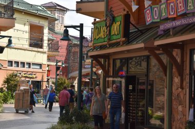 PIGEON Forge, TN-OCT 3: 3 Ekim 2016 'da görüldüğü gibi Tennessee, Pigeon Forge' daki Ada.