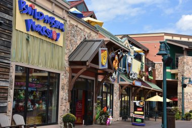 PIGEON Forge, TN-OCT 3: 3 Ekim 2016 'da görüldüğü gibi Tennessee, Pigeon Forge' daki Ada.