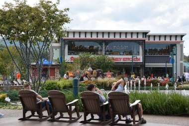 PIGEON Forge, TN-OCT 3: 3 Ekim 2016 'da görüldüğü gibi Tennessee, Pigeon Forge' daki Ada.