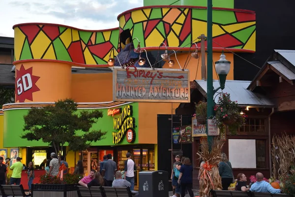 Gatlinburg Oct Downtown Gatlinburg Tennessee Como Visto Outubro 2016 — Fotografia de Stock