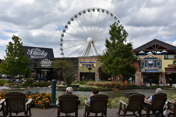 Great Smoky Mountain koła na wyspie w Pigeon Forge, Tennessee — Zdjęcie stockowe