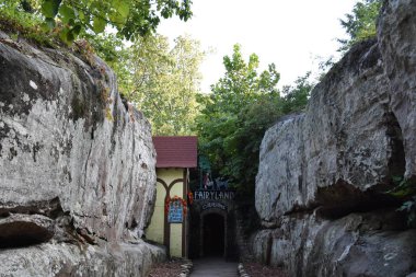 Fairyland mağara, kaya şehir bahçeleri Lookout Mountain Chattanooga, Tennessee