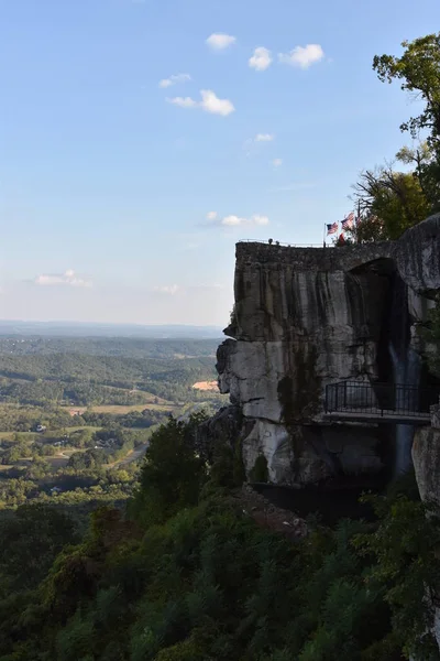 Lover`s Leap at Rock City Gardens in Chattanooga, Tennessee — Stock Photo, Image