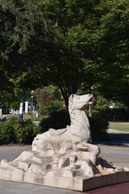 Chattanooga, Tennessee Coolidge Park'ta etkileşimli çeşme