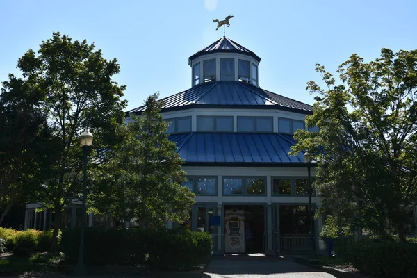 1894 αντίκες Carousel στο Κούλιτζ Park στο Σατανούγκα, Τενεσί — Φωτογραφία Αρχείου