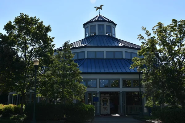 1894 antikes Karussell im coolidge park in chattanooga, tennessee — Stockfoto