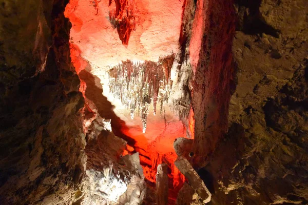 Chattanooga Okt Höhlenwanderung Den Ruby Falls Chattanooga Tennessee Gesehen Okt — Stockfoto