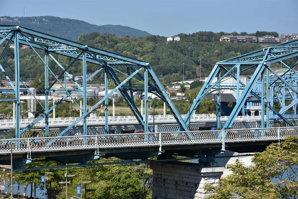 Walnut Street Bridge in Chattanooga (Tennessee) — Stockfoto