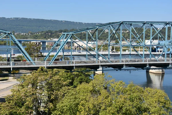 Walnut Street Bridge in Chattanooga (Tennessee) — Stockfoto