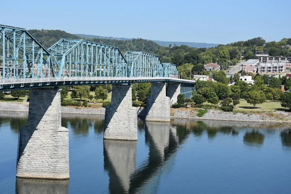 Ponte de Walnut Street em Chattanooga, Tennessee — Fotografia de Stock