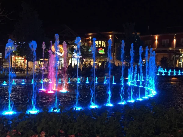 The Fountain Show na Ilha de Pigeon Forge, Tennessee — Fotografia de Stock