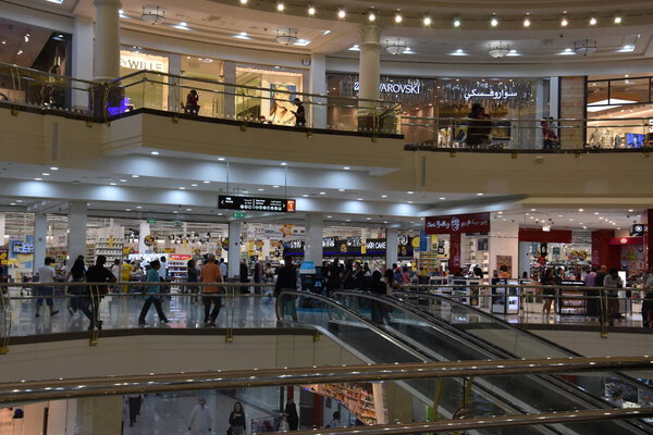 DUBAI, UAE - DEC 7: Deira City Centre in Dubai, UAE, as seen on Dec 7, 2016. The mall opened in 1995 and is the original flagship mall in the Majid Al Futtaim Properties portfolio.