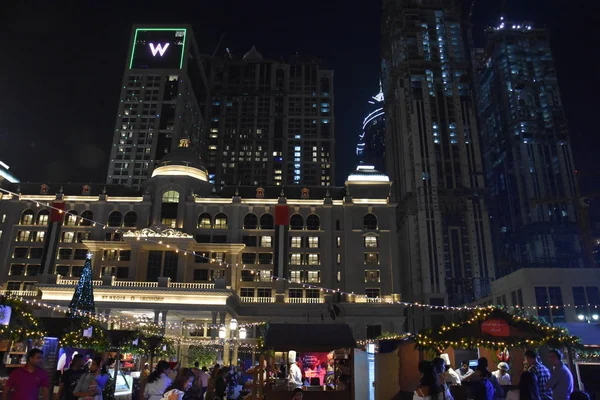 Dubai Emirados Árabes Unidos Dec Winter Garden Market Habtoor City — Fotografia de Stock