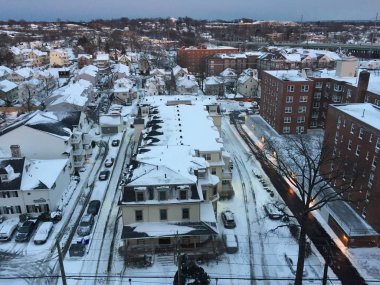 Stamford, Connecticut'ta kar