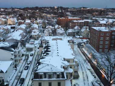 Stamford, Connecticut'ta kar