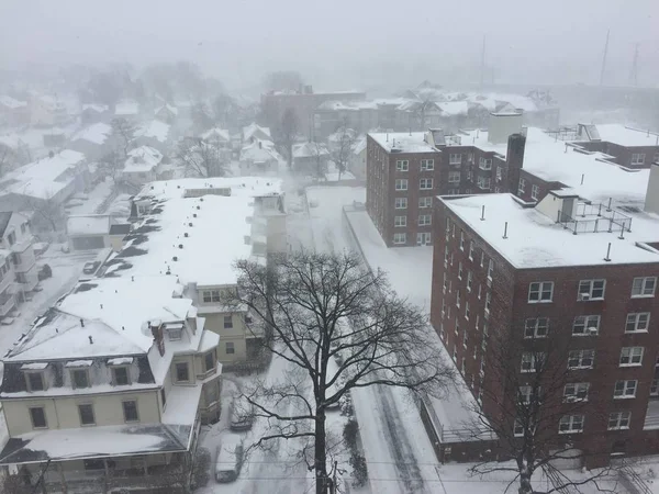 Stamford Connecticut hó — Stock Fotó