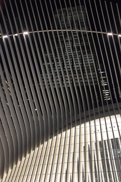 Oculus del Westfield World Trade Center Transportation Hub di New York — Foto Stock