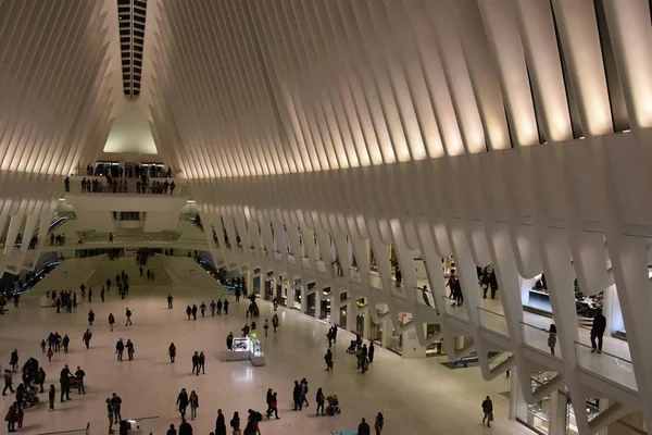 Oculus do Westfield World Trade Center Transportation Hub em Nova York — Fotografia de Stock