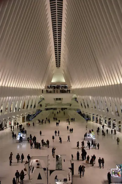 Oculus do Westfield World Trade Center Transportation Hub em Nova York — Fotografia de Stock