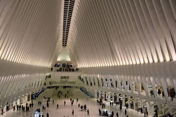 Oculus из Westfield World Trade Center в Нью-Йорке — стоковое фото