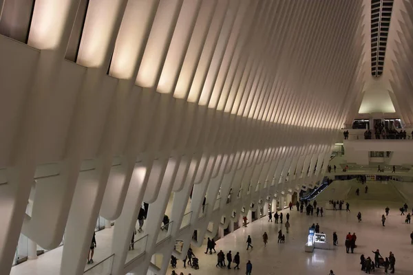 Oculus del Westfield World Trade Center Transportation Hub di New York — Foto Stock