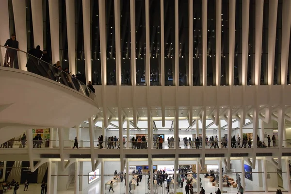 Oculus del Westfield World Trade Center Transportation Hub di New York — Foto Stock