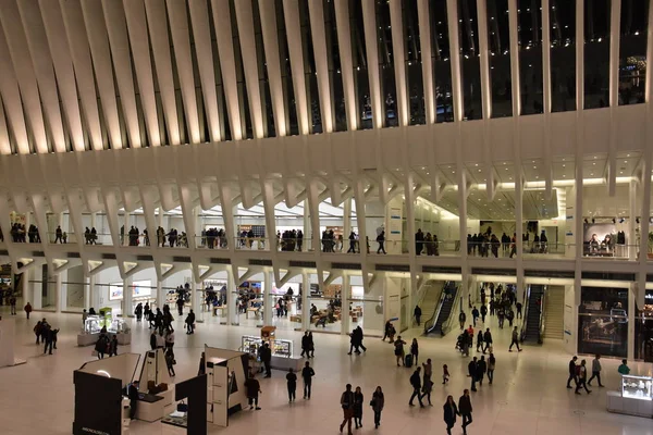 Oculus do Westfield World Trade Center Transportation Hub em Nova York — Fotografia de Stock