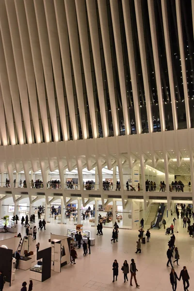 Oculus i navet transport Westfield World Trade Center i New York — Stockfoto