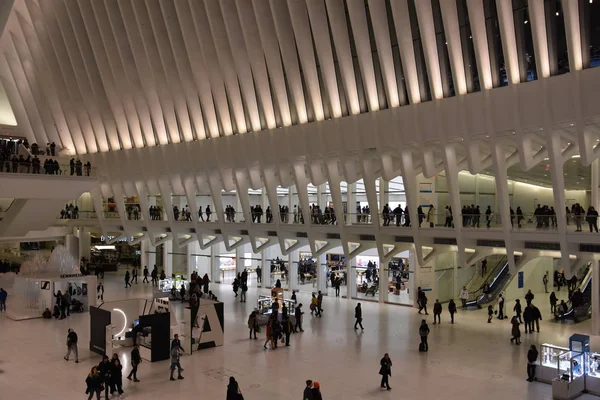 Oculus do Westfield World Trade Center Transportation Hub em Nova York — Fotografia de Stock