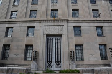 WASHINGTON DC - 10 Nisan 2016 'da Washington, DC' deki Adalet Bakanlığı binası.