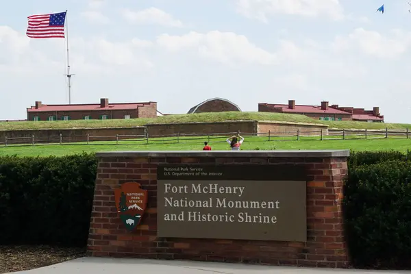 Monumento Nacional Fort McHenry y Santuario Histórico en Baltimore, Maryland — Foto de Stock