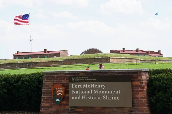 Monumento Nacional Fort McHenry y Santuario Histórico en Baltimore, Maryland — Foto de Stock