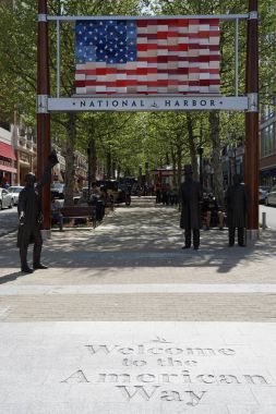 Welcome to the American Way at National Harbor in Oxon Hill, Maryland clipart