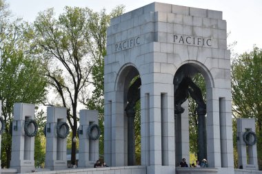 National World War II Memorial in Washington, DC clipart