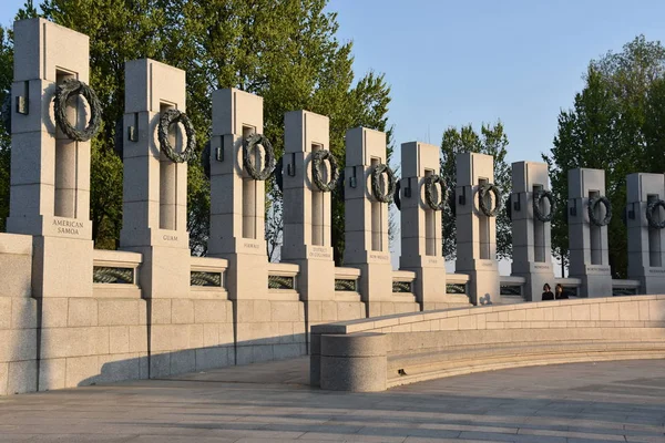 Памятник Второй мировой войны в Вашингтоне — стоковое фото