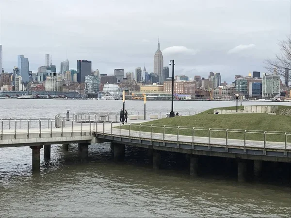 Vista de Manhattan, de Hoboken, Nova Jersey — Fotografia de Stock