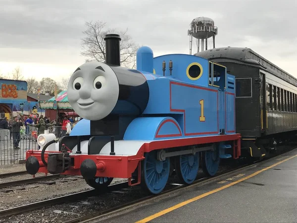 Day Out with Thomas at Essex Steam Train in Connecticut — Stock Photo, Image