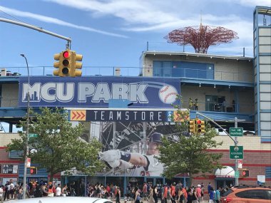 Brooklyn, Ny - 24 Haziran: Mcu Park Coney Island Brooklyn, 24 Haziran 2017 üzerinde görüldüğü gibi New York'da,. 