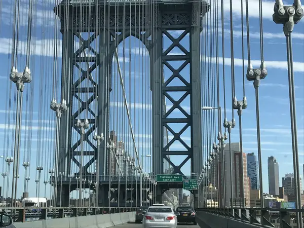 Puente Manhattan en la ciudad de Nueva York — Foto de Stock