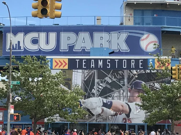 Brooklyn Jún Mcu Park Coney Island Brooklynban New Yorkban Ahogy — Stock Fotó