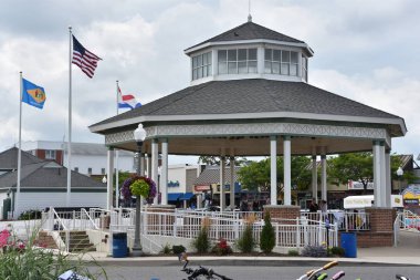 Rehoboth Beach, Delaware - Temmuz 1: Boardwalk Rehoboth Beach deki Delaware, 1 Temmuz 2017 üzerinde görüldüğü gibi. Bir popüler bölgesel tatil yer.