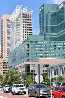 Baltimore, MD - 3 Temmuz 2017 'de Baltimore, Maryland' de görülen İç Liman.