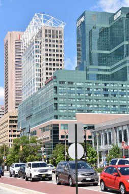 Baltimore, MD - 3 Temmuz 2017 'de Baltimore, Maryland' de görülen İç Liman.