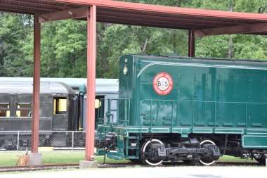 Calera, Al - Temmuz 22: Kalp, Dixie Demiryolu Müzesi Calera, Alabama, 22 Temmuz 2017 üzerinde görüldüğü gibi. Resmi Demiryolu Müzesi ve Alabama Eyaleti olduğunu.